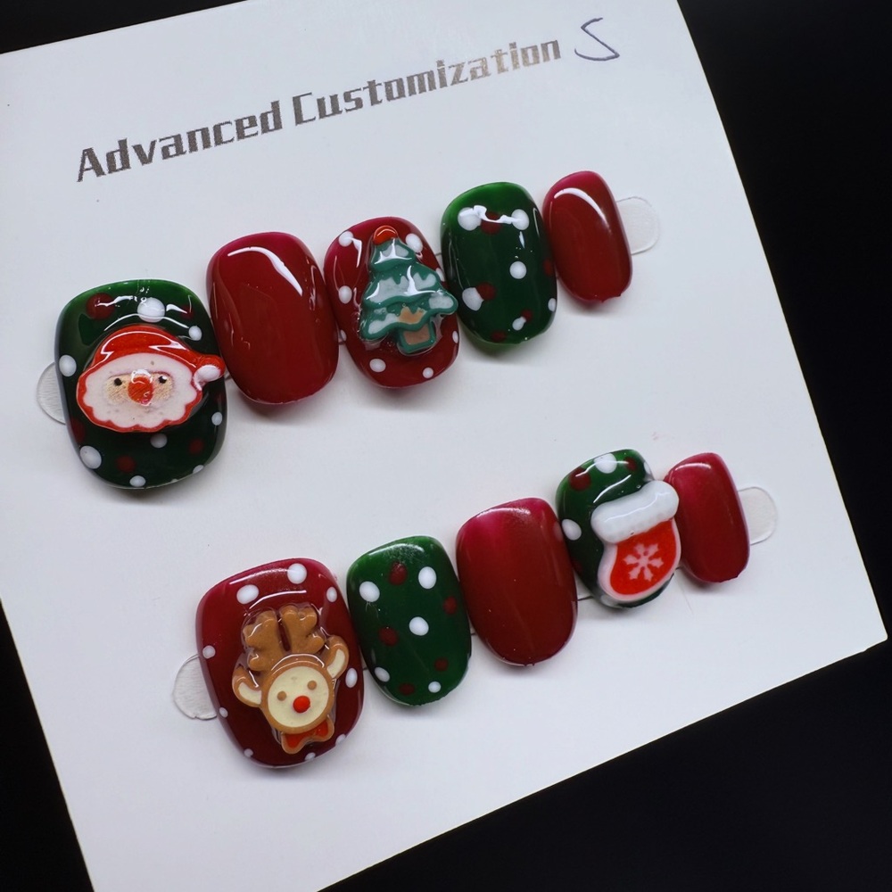 Festive Christmas Nail Art Set